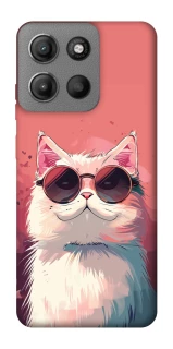 Чехол на Motorola Moto G15 Power Сat with glasses фото 1 из 1