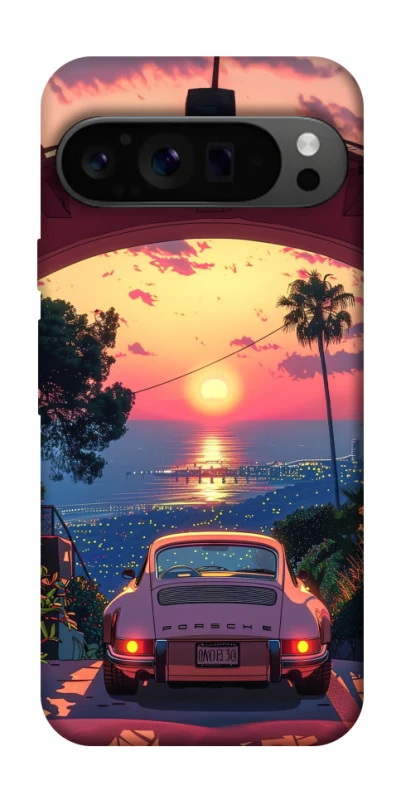 Чехол на Google Pixel 9 Pro Porsche at sunset фото 1 из 1