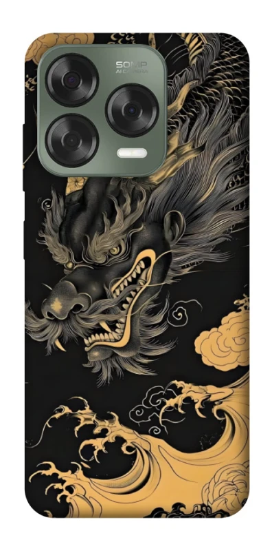 Чохол на ZTE Nubia V70 Design gold dragon фото 1 з 1