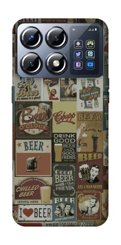 Чохол на Xiaomi POCO X8 Pro Retro collage ver.1 фото 1 з 1