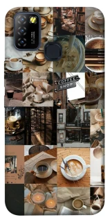 Чохол на Infinix Hot 10 Lite Coffee collage ver.3 фото 1 з 1