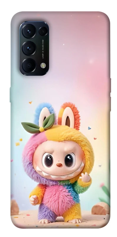 Чохол на Oppo Reno 5 4G Labubu colored фото 1 з 1