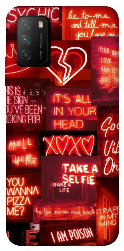 Чохол на Xiaomi Poco M3 Love collage ver.7 фото 1 з 1