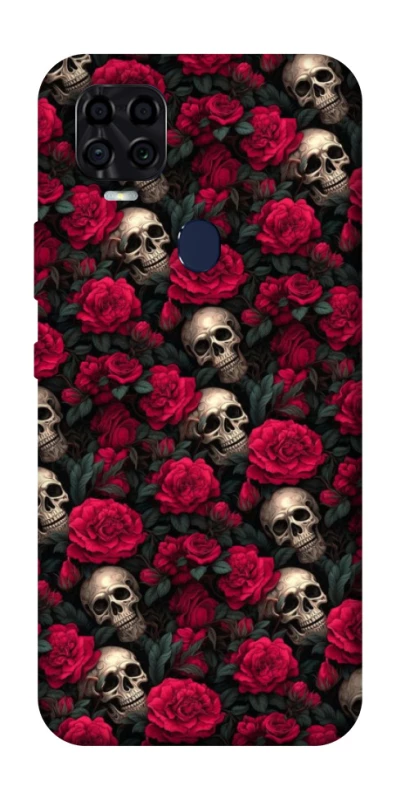 Чехол на ZTE Blade v2020 Черепа и розы фото 1 из 1