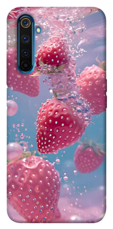 Чохол на Realme 6 Pro Полуниця в воді фото 1 з 1