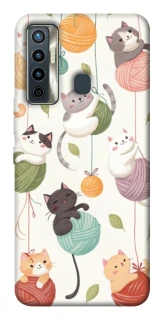 Чохол на TECNO Camon 17 Funny Kittens фото 1 з 1