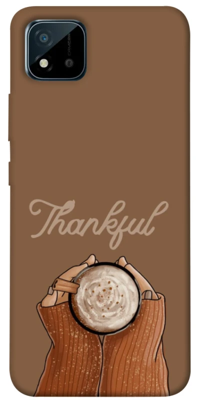 Чохол на Realme C20 Thankful coffee фото 1 з 1