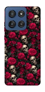 Чехол на Motorola Edge 60 Stylus Черепа и розы фото 1 из 1