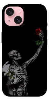 Чехол на Apple iPhone 15 (6.1") Skeleton vs Rose фото 1 из 1