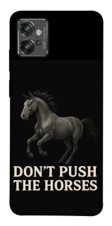 Чехол на Motorola Moto G32 Don't push the horses фото 1 из 1