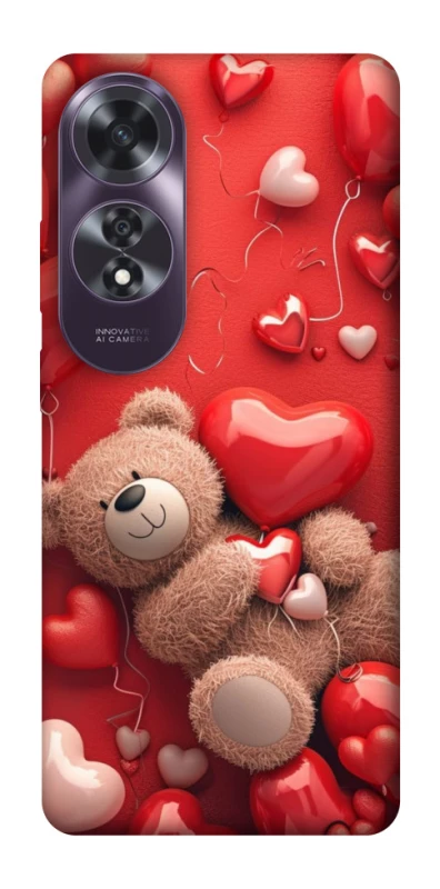 Чохол на Oppo A60 bear in hearts фото 1 з 1