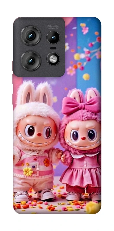 Чохол на Motorola Edge 50 Pro Labubu twins ver.2 фото 1 з 1