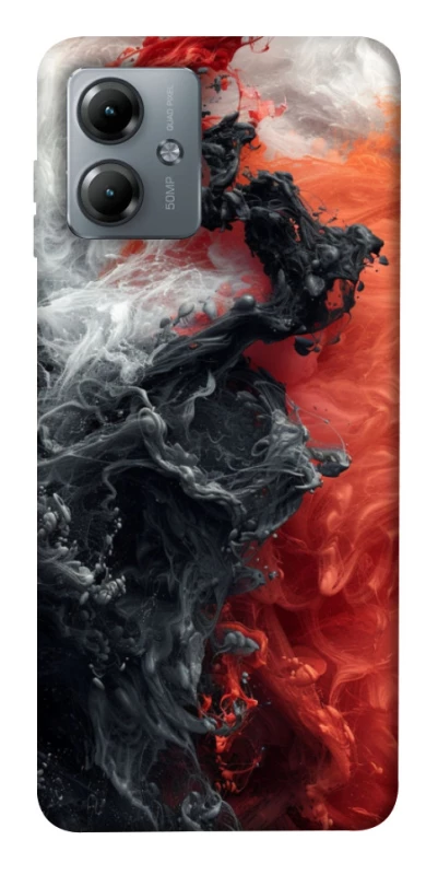 Чохол на Motorola Moto G14 Black and Red фото 1 з 1