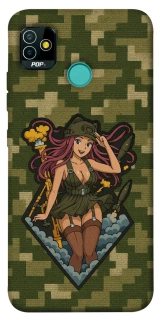 Чохол на TECNO POP 5 Military Waifu фото 1 з 1