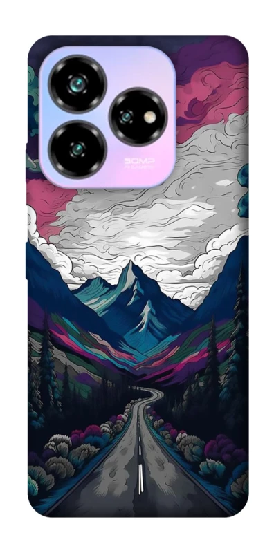 Чохол на ZTE Nubia V60 Desing Намальовані гори фото 1 з 1