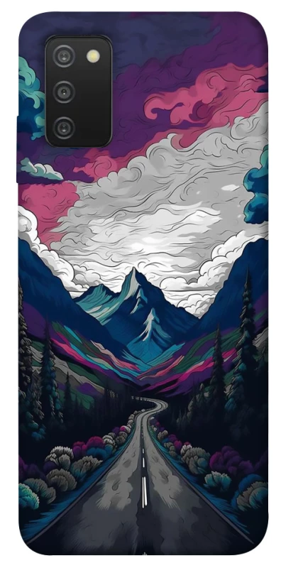 Чехол на Samsung Galaxy A03s Нарисованные горы фото 1 из 1