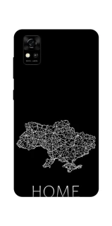 Чехол на ZTE Blade A31 Ukraine black map фото 1 из 1