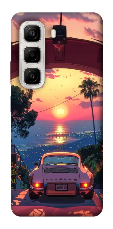 Чехол на Infinix Hot 50 4G Porsche at sunset фото 1 из 1