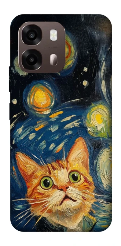 Чехол на Oppo A6 paint cat фото 2 из 2