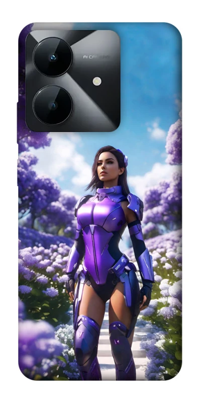 Чехол на Realme Note 60x Cyber space girl ver.4 фото 1 из 1
