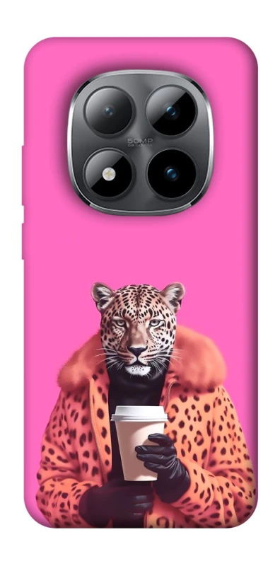 Чохол на Xiaomi Redmi Note 15 Pro 5G Леопард з кавою фото 1 з 1