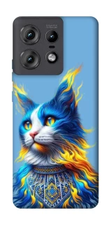 Чохол на Motorola Edge 50 Pro Кіт патріот фото 1 з 1