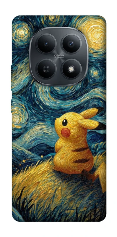 Чехол на Xiaomi Redmi Note 15 4G/5G (EU) Pikachu and Van Gogh фото 1 из 1