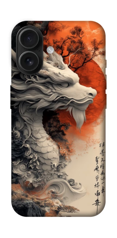 Чехол на Apple iPhone 16 white dragon фото 1 из 1