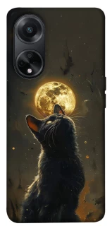 Чехол на Oppo A98 Кот под луной v2 фото 1 из 1