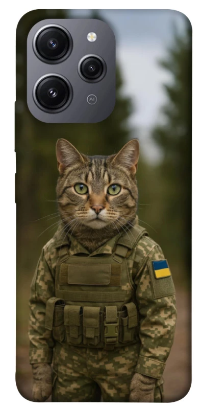 Чехол на Xiaomi Redmi 12 Кот защитник фото 1 из 1