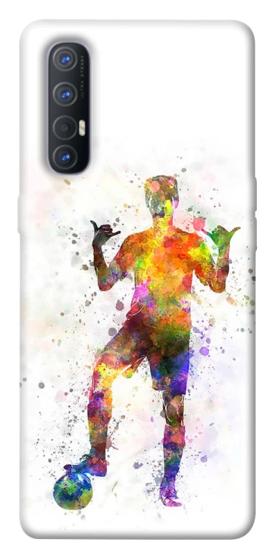 Чехол на Oppo Reno 3 Pro Football Player v3 фото 1 из 1