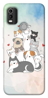 Чохол на Nokia C21 Plus Funny Pets ver.2 фото 1 з 1