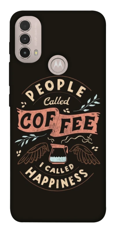 Чохол на Motorola Moto E40 Сoffee happiness фото 1 з 1