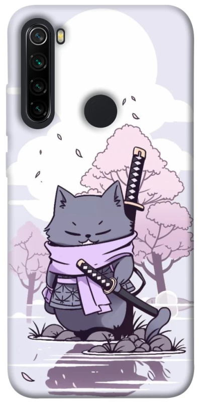Чехол на Xiaomi Redmi Note 8 Samurai cat фото 1 из 1