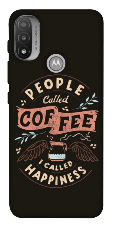 Чохол на Motorola Moto E20 Сoffee happiness фото 1 з 1