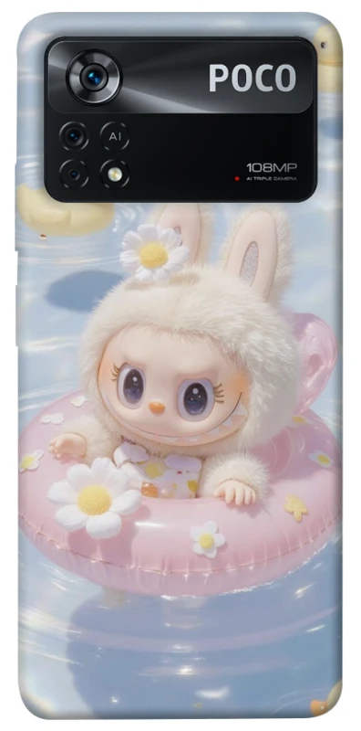 Чохол на Xiaomi Poco X4 Pro 5G Labubu swimming фото 1 з 1