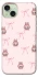 Чохол на Apple iPhone 15 Plus (6.7") Pink bows and Labubus фото 1 з 1