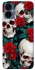 Чохол на TECNO Camon 19 Neo skull and rose фото 1 з 1