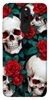 Чохол на Xiaomi Redmi 8 skull and rose фото 1 з 1