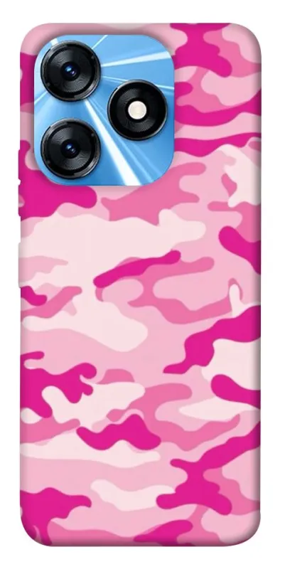 Чехол на TECNO Spark 10 camouflage pink фото 1 из 1