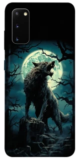 Чохол на Samsung Galaxy S20 Вовк під місяцем фото 1 з 1