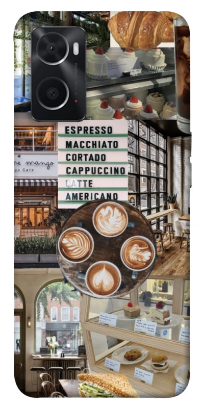 Чохол на Oppo A76 4G Coffee collage ver.5 фото 1 з 1