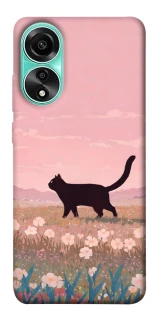 Чехол на Oppo A78 4G cat on a field фото 1 из 1