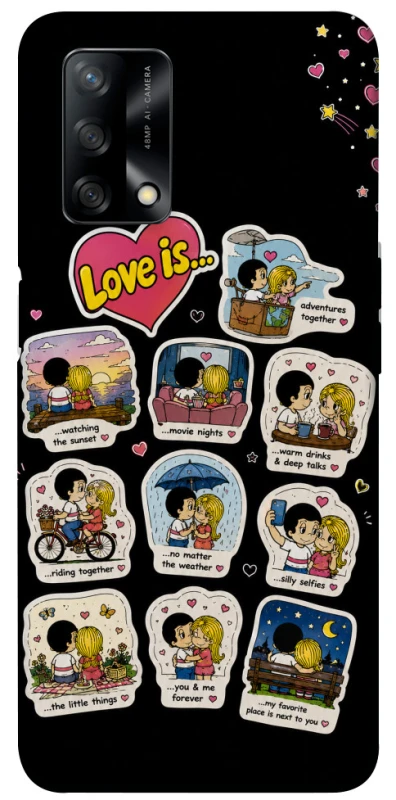 Чехол на Oppo A74 4G Love is ver.4 фото 1 из 1