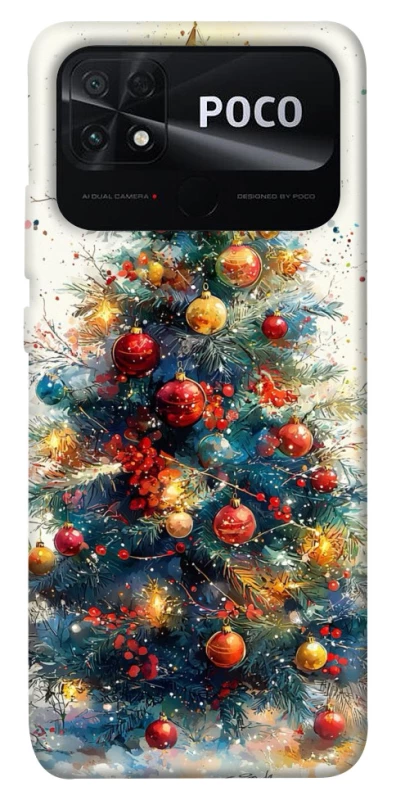Чехол на Xiaomi Poco C40 Новогодний v36 фото 1 из 1