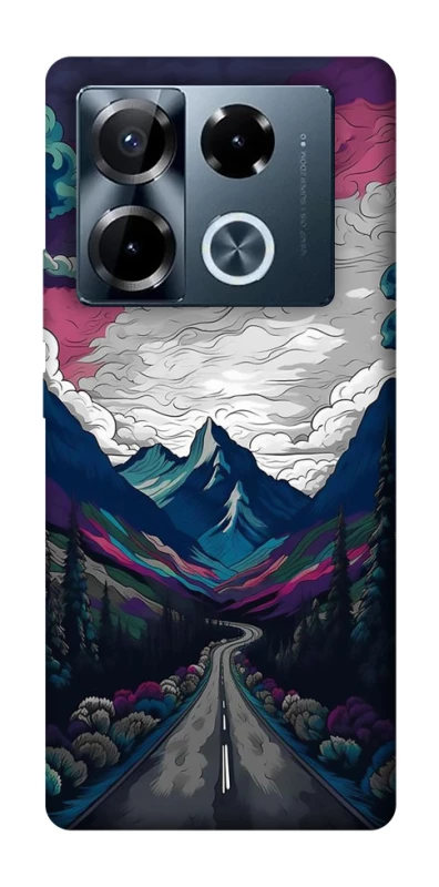 Чехол на Infinix Note 40 Pro 4G Нарисованные горы фото 1 из 1