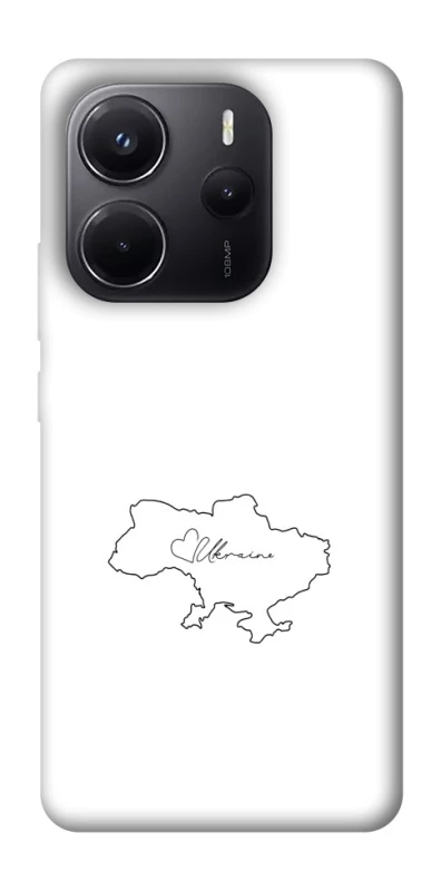 Чохол на Xiaomi Redmi Note 14 4G (Europe version) Ukraine map фото 1 з 1