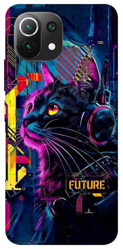 Чохол на Xiaomi Mi 11 Lite Cyber Cat v2 фото 1 з 1
