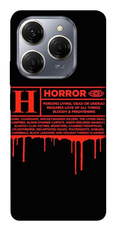 Чехол на TECNO Spark 20 Pro Horror Halloween фото 1 из 1