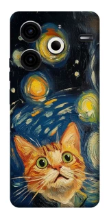 Чехол на TECNO Pova 6 Neo (LI6) paint cat фото 1 из 1